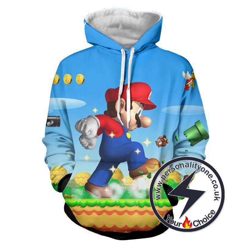 Super Mario - Super Mario Sweat Shirt - Super Mario Hoodies